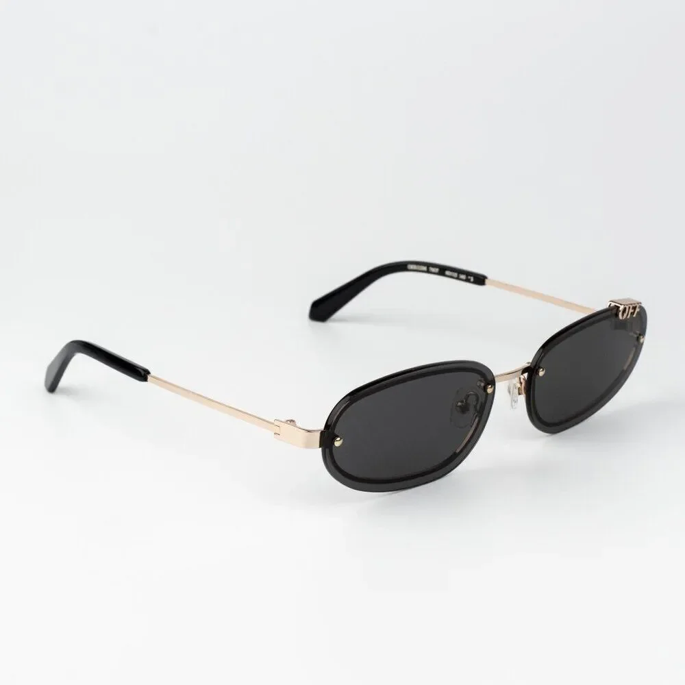 SALE!! Off-White MIAMI Men Sunglasses Gold Grey OERI13M MIAMI 7607 NEW AUTHENTIC